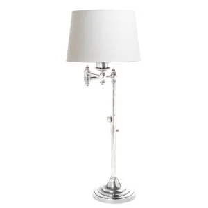 Macleay Swing Arm Table Lamp Base Antique Silver by Florabelle Living, a Table & Bedside Lamps for sale on Style Sourcebook