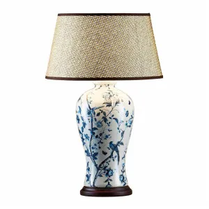 Ashleigh Ceramic Table Lamp Base Blue And White by Florabelle Living, a Table & Bedside Lamps for sale on Style Sourcebook