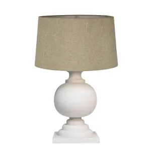 Coach Table Lamp Base White by Florabelle Living, a Table & Bedside Lamps for sale on Style Sourcebook