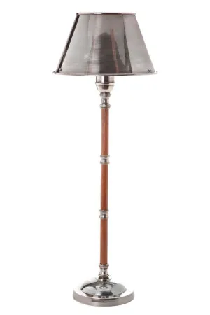 Delaware Table Lamp Antique Silverand Dark Wood by Florabelle Living, a Table & Bedside Lamps for sale on Style Sourcebook