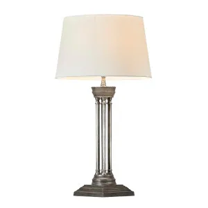 Hudson Table Lamp Base Antique Silver by Florabelle Living, a Table & Bedside Lamps for sale on Style Sourcebook
