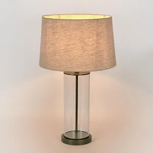 Iris Glass Table Lamp Base Black by Florabelle Living, a Table & Bedside Lamps for sale on Style Sourcebook