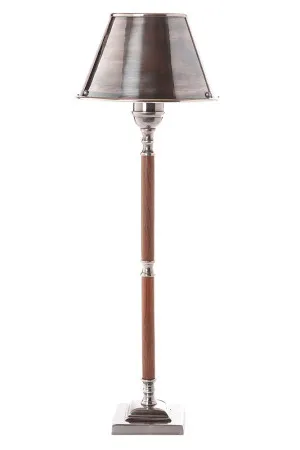 Nantucket Table Lamp Antique Silver And Dark Wood by Florabelle Living, a Table & Bedside Lamps for sale on Style Sourcebook