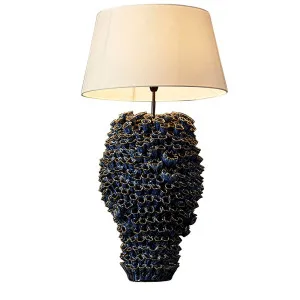 Singita Ceramic Table Lamp Base Blue by Florabelle Living, a Table & Bedside Lamps for sale on Style Sourcebook