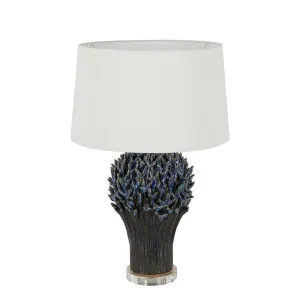 Staghorn Coral Ceramic Table Lamp Base Blue by Florabelle Living, a Table & Bedside Lamps for sale on Style Sourcebook