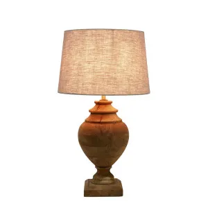 Amphora Table Lamp Base Small Dark Natural by Florabelle Living, a Table & Bedside Lamps for sale on Style Sourcebook