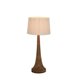 Lancia Table Lamp Base Small Dark Natural by Florabelle Living, a Table & Bedside Lamps for sale on Style Sourcebook