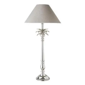 Nickel Pineapple Lamp 40/16 Natural Shade by Florabelle Living, a Table & Bedside Lamps for sale on Style Sourcebook