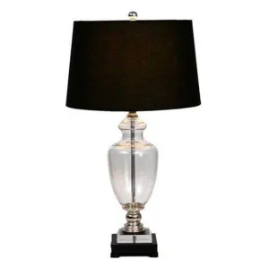 Glass Black Lamp W Black Shade by Florabelle Living, a Table & Bedside Lamps for sale on Style Sourcebook
