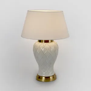 Berkley Ceramic Lamp & Shade by Florabelle Living, a Table & Bedside Lamps for sale on Style Sourcebook