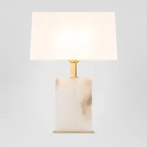 Roco Alabaster Table Lamp With Shade by Florabelle Living, a Table & Bedside Lamps for sale on Style Sourcebook