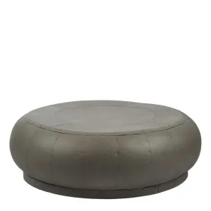 Omega Coffee Table - Antique Zinc - Iron Riveted Coffee Table by Florabelle Living, a Coffee Table for sale on Style Sourcebook