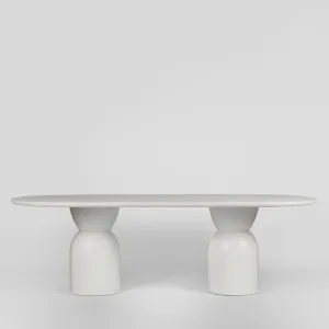 Olive Dining Table Oval 240 White by Florabelle Living, a Coffee Table for sale on Style Sourcebook
