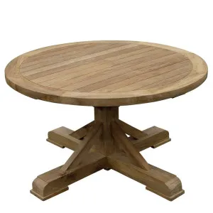 Xena Outdoor Recycled Teak Round Table by Florabelle Living, a Coffee Table for sale on Style Sourcebook