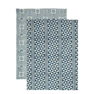 Malta Cotton Tea Towel Set Of 2 by Florabelle Living, a Tea Towels for sale on Style Sourcebook