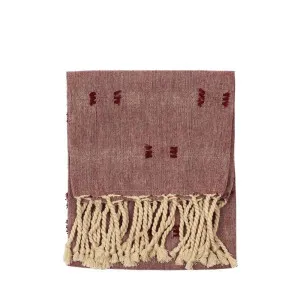 Tuff Tea Towel-Loose With Fringe Ruby by Florabelle Living, a Tea Towels for sale on Style Sourcebook