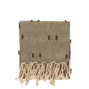 Tuff Tea Towel-Loose With Fringe Burnt Olive by Florabelle Living, a Tea Towels for sale on Style Sourcebook