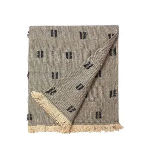 Tuft Style Throw Dark Slate by Florabelle Living, a Throws for sale on Style Sourcebook