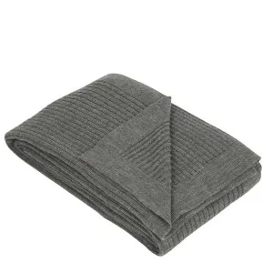 Corby Wool Throw Grey 130X230Cm by Florabelle Living, a Throws for sale on Style Sourcebook