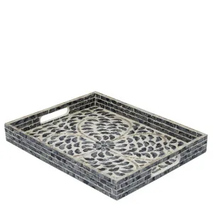 Moana Monochrome Tray by Florabelle Living, a Trays for sale on Style Sourcebook