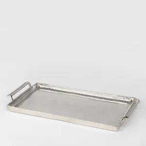 Noyack Rectangle Tray Silver Large by Florabelle Living, a Trays for sale on Style Sourcebook