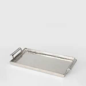 Noyack Rectangle Tray Silver Small by Florabelle Living, a Trays for sale on Style Sourcebook