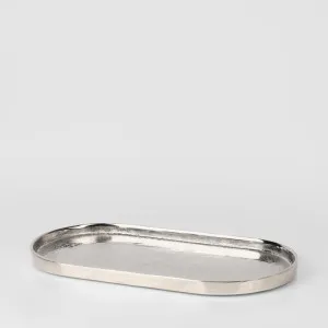 Flanders Oval Tray Silver Small by Florabelle Living, a Trays for sale on Style Sourcebook