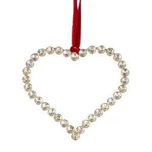 Bulgere Diamante Heart Ornament Large Gold by Florabelle Living, a Christmas for sale on Style Sourcebook