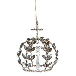 Altair Antique Crown Ornament Small Silver by Florabelle Living, a Christmas for sale on Style Sourcebook