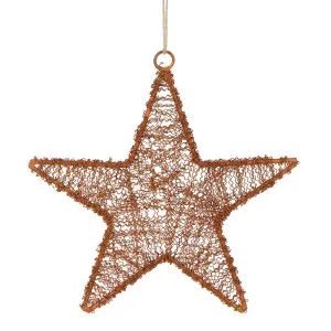 Dustle Wire Star Decoration Large by Florabelle Living, a Christmas for sale on Style Sourcebook
