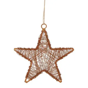 Dustle Wire Star Decoration Small by Florabelle Living, a Christmas for sale on Style Sourcebook