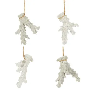 Cordane Hanging Coral Stem - Box Of 4 White by Florabelle Living, a Christmas for sale on Style Sourcebook