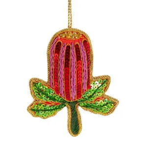 Banksia Beauty Sequin Tree Decoration by Florabelle Living, a Christmas for sale on Style Sourcebook