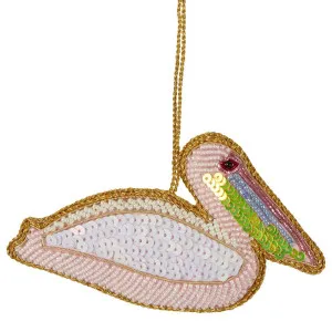 Pelican Sequin Hanging Decoration by Florabelle Living, a Christmas for sale on Style Sourcebook