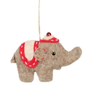 Aboo Felt Hanging Elephant Grey by Florabelle Living, a Christmas for sale on Style Sourcebook