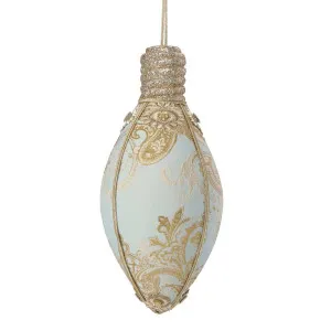 Versas Brocade Hanging Bulb Ornament by Florabelle Living, a Christmas for sale on Style Sourcebook