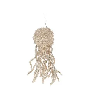 Fuzzy Tassel Hanging Tree Decoration Silver by Florabelle Living, a Christmas for sale on Style Sourcebook