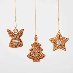 Russica Set Of 3 Hanging Tree Ornaments by Florabelle Living, a Christmas for sale on Style Sourcebook