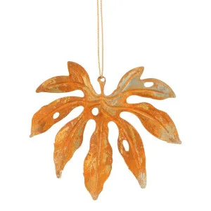 Ghardin Palm Leaf Hanging Tree Ornament by Florabelle Living, a Christmas for sale on Style Sourcebook