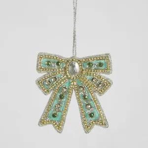 Tiffany Blue Bow Hanging Ornament by Florabelle Living, a Christmas for sale on Style Sourcebook