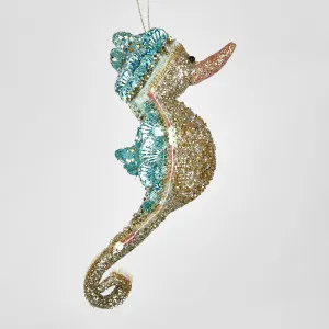 Deluxe Seahorse Hanging Ornament Mint by Florabelle Living, a Christmas for sale on Style Sourcebook