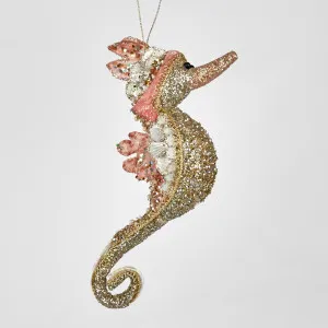 Deluxe Seahorse Hanging Ornament Pink by Florabelle Living, a Christmas for sale on Style Sourcebook