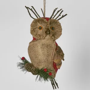 Hoot Hanging Owl Ornament by Florabelle Living, a Christmas for sale on Style Sourcebook