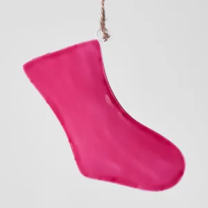 Benny Iron Hanging Sock Pink Lge by Florabelle Living, a Christmas for sale on Style Sourcebook