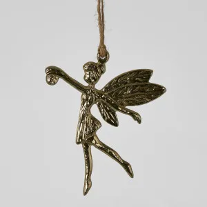 Fairy Hanging Ornament Gold by Florabelle Living, a Christmas for sale on Style Sourcebook