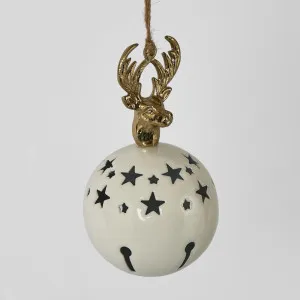 Stag Head Hanging Ball by Florabelle Living, a Christmas for sale on Style Sourcebook
