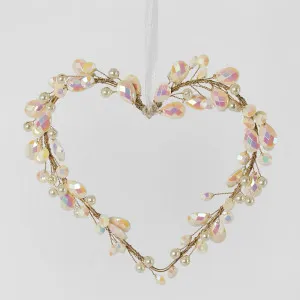 Opal Gem Hanging Heart Ornament by Florabelle Living, a Christmas for sale on Style Sourcebook