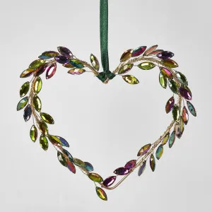 Crowne Gem Hanging Heart Ornament by Florabelle Living, a Christmas for sale on Style Sourcebook