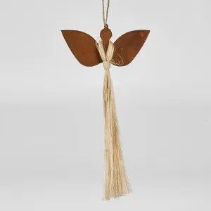 Alia Iron Hanging Angel Ornament by Florabelle Living, a Christmas for sale on Style Sourcebook