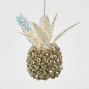 Shimmer Hanging Pineapple Gold by Florabelle Living, a Christmas for sale on Style Sourcebook